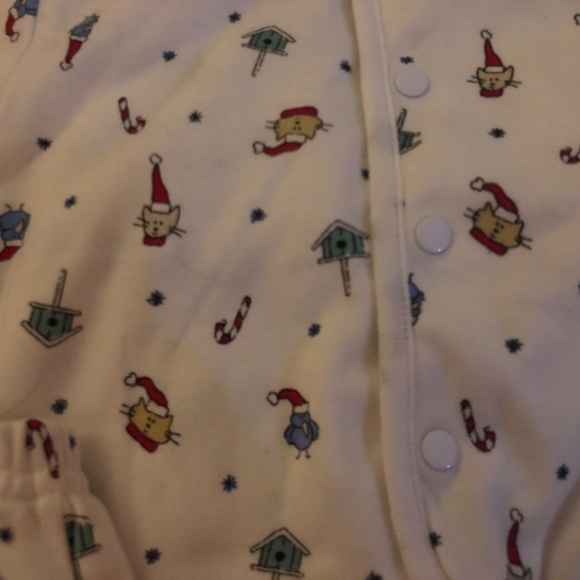 NEW with tags Matching Christmas baby pajama set with matching cap for head - Picture 2 of 6